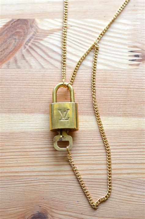 how to make the lv lock necklace mens|14k louis vuitton necklace.